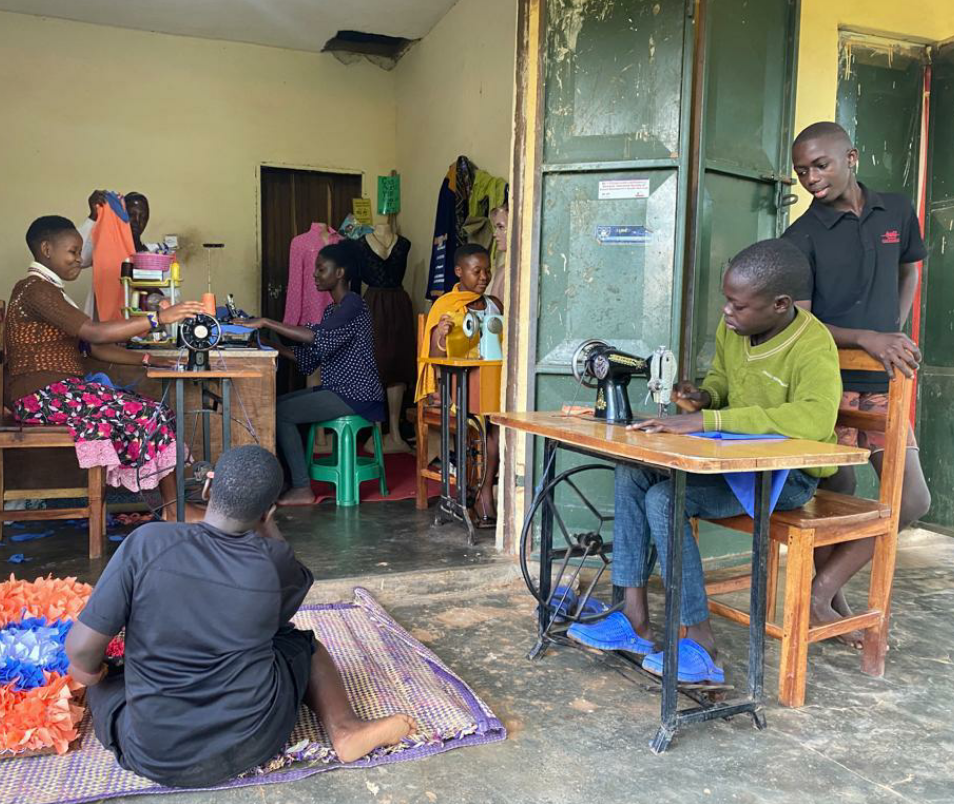 LYF Uganda volunteers in the community