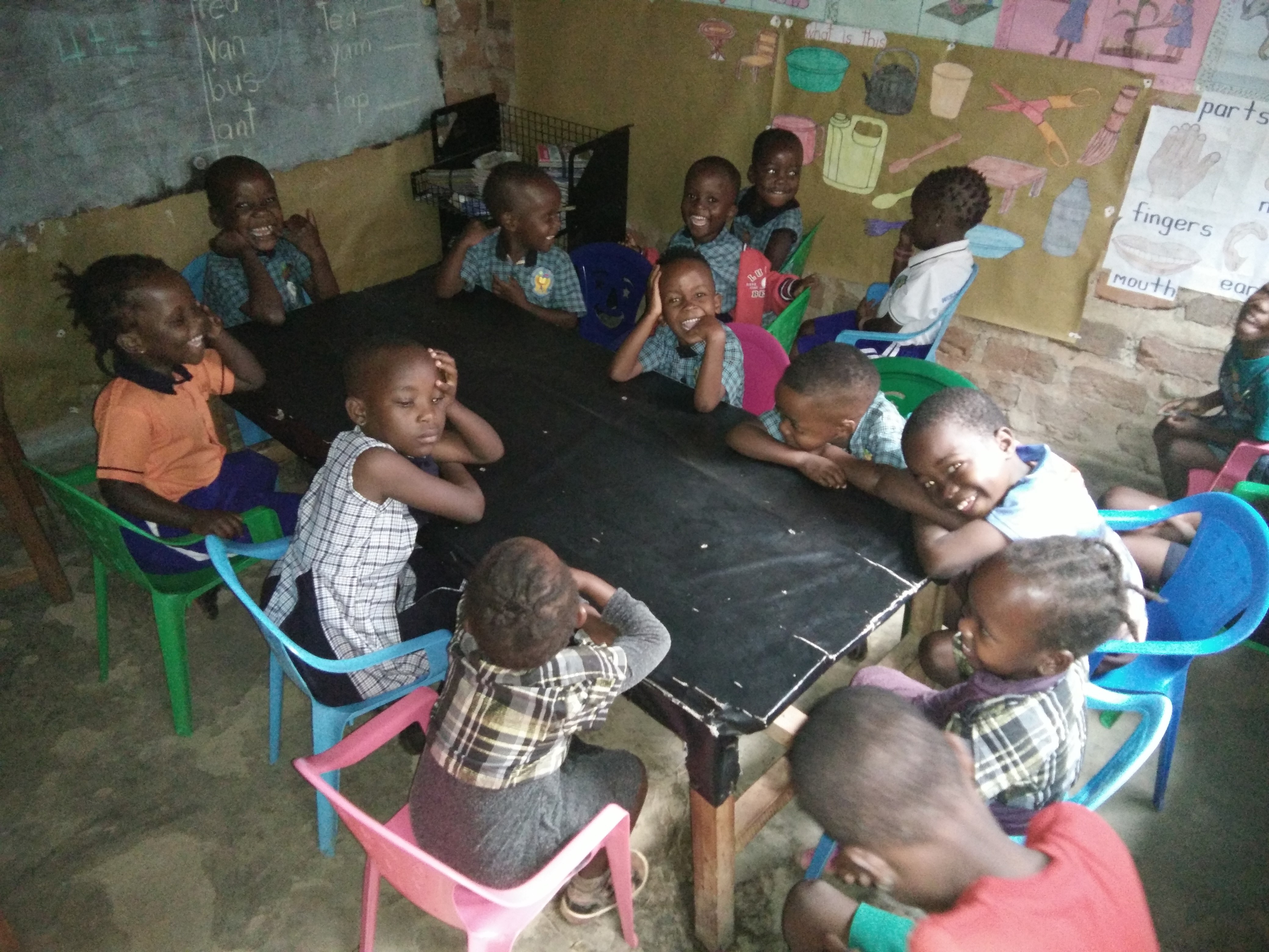 Children in school supported by LYF Uganda