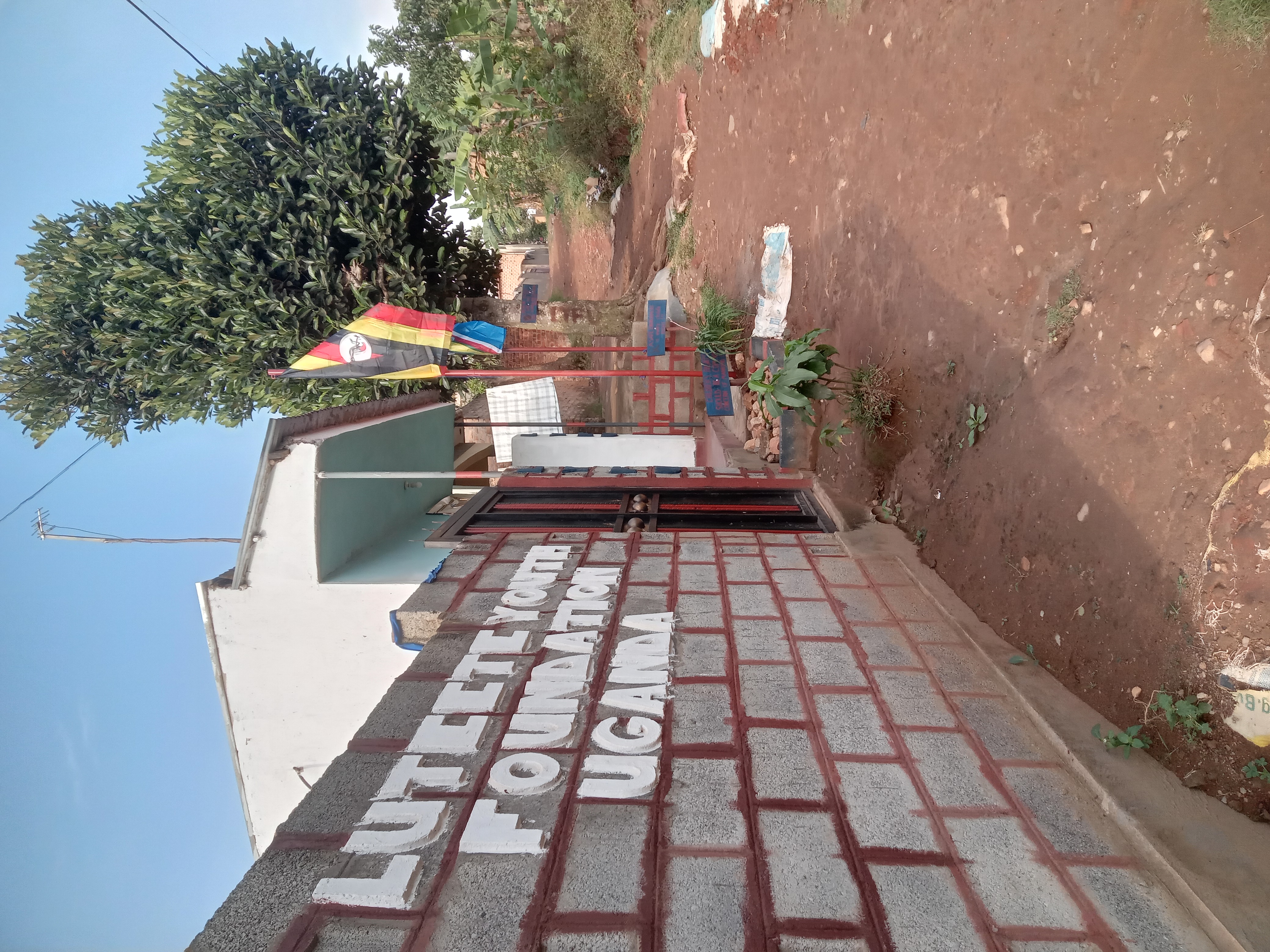Front gate of Luteete Youth Foundation Uganda Offices in Wakiso